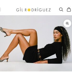 NWOT Gil Rodriguez Long Sleeve Bellevue Mini Dress - Black